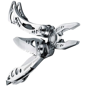 LEATHERMAN Skeletool Multiuso - 7 Utensili, Acciaio Inox, Leggero (142g), Portachiavi E Coltello