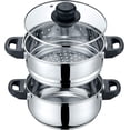 thumbnail image 4 of CONCORD 3 Quart Stainless Steel 3 Piece Steamer Cookware Set (INDUCTION COMPATIBLE), 4 of 5