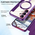 thumbnail image 3 of Petocase for Samsung Galaxy S24 Case,Compatible with MagSafe Heavy Duty Full Body Shockproof Phone Clear Back & Soft Edge Slim Phone Cover,Purple, 3 of 7