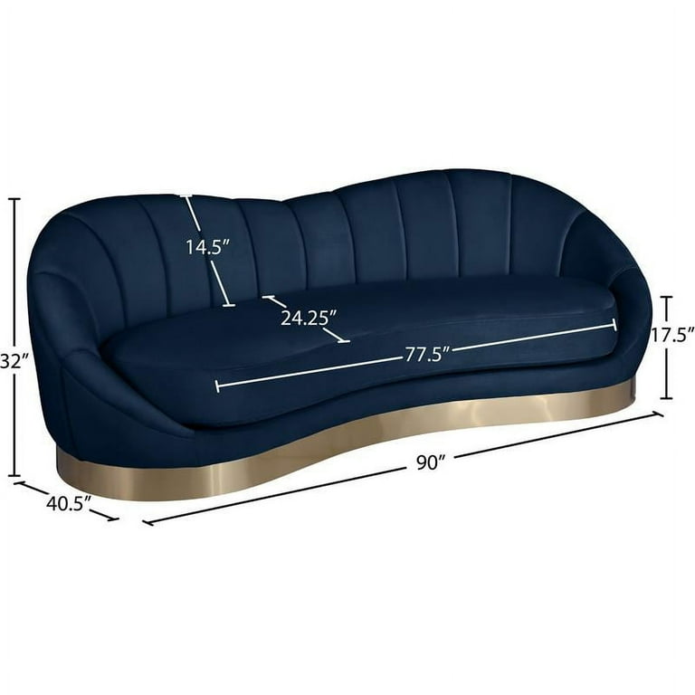 Meridian Furniture Shelly Velvet Sofa Meridian Furniture Shelly Velvet Sofa