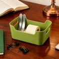 thumbnail image 5 of Plastic Storage Box with Handle | Kitchen & Pantry Organization | Multi-Size Container for Food, Snacks & Household Items | Green Organizer Bin, 5 of 6