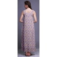 thumbnail image 4 of Bimba Robe de Nuit en Rayonne pour Femmes Maxi Imprimée Tenue de Sommeil Robe de Nuit-2x, 4 of 5