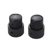 Carevas 2 Sets Dual Concentric Stacked Control Knobs for Electric Bass Guitars Black Color