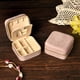 thumbnail image 5 of weibbin Velvet Lined Jewelry Organizer Box, Multi-Compartment Storage Case with Mirror for Rings Earrings Necklaces, Travel-Friendly Gift Box for Accessories Collection, 5 of 6