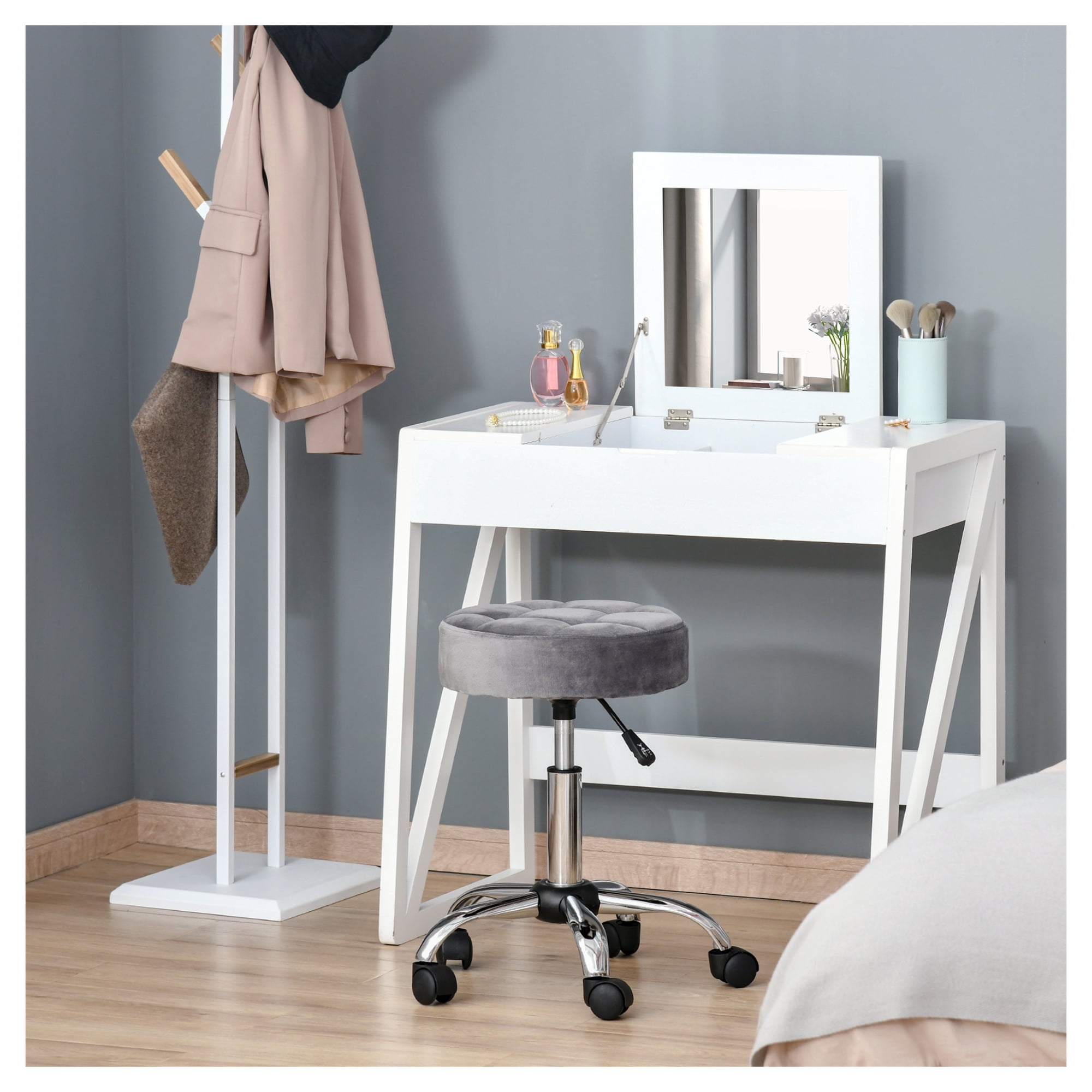 rolling stool height adjustable swivel product
