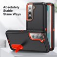 thumbnail image 6 of Dteck for Samsung Galaxy S23 Plus Case 6.6 Inch with Kickstand, Heavy Duty Military-Grade Shockproof Rugged Cover for Samsung Galaxy S23+ 5G,Black+Orange, 6 of 8