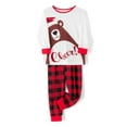 thumbnail image 4 of KOMOO Family Christmas Pjs Matching Sets Cartoon Bear Family Sleepwear Set Family Matching Outfits, 4 of 10