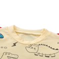 thumbnail image 3 of Boy T-shirt Set  Neck Printed T-shirt Lace Up Short Pants, 3 of 6