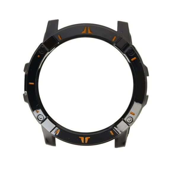 MAYUJIAA Shockproof Bumper Case Watch Protective Cover Frame Replacement Accessory Fit for COROS VERTIX 2 Smart Watch Black and Orange SS311-58956