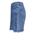 thumbnail image 4 of OSOLU Solid Color Jean Shorts For Women High Waisted Casual Denim Shorts Cute Trendy Summer Denim Jorts With Pockets Daily Relaxed Fit Breathable Bottoms, 4 of 7