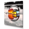 thumbnail image 2 of Designart "Reflection This Rainbow Grayscale wall art" Abstract Canvas Print, 2 of 5