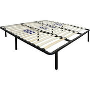 Boyd Sleep 14 Euro Metal Platform Bed Frame - Adjustable Lumbar Support, Tool-Free Assembly, Queen