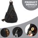 thumbnail image 3 of Bolso bandolera de lona, mochila informal tipo bandolera para hombre y mujer, 3 of 5