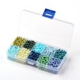 thumbnail image 2 of Mixed Pearlized Round Glass Pearl Beads Mixed Color 4mm Hole: 1mm about 1400pcs/box, 2 of 3