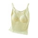 thumbnail image 2 of Ropa interior térmica para mujer, otoño e invierno, camiseta térmica de tirantes con cuello redondo y forro polar suave, sin mangas, de poliéster., 2 of 9