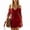 Red, variant on YgkuHd Womens Dresses Women's Western Cowboy Style V-Neck Solid Color Dress, Casual Flowy Fringe Dress for Spring and Summer Sundress Plus Size