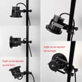 thumbnail image 4 of FSLiving 9.84Ft Plug in Clip Spotlight Waterproof Remote Control Dimmable Adjusted Angle Rotated Black Metal Clamp Lamp Can Be Fixed to the Post Rod Spot for Courtyard Outdoor Lighting Fixture-1 Light, 4 of 7
