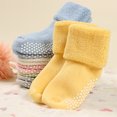 thumbnail image 4 of Neutral Warm Thick Cotton Socks Baby Toddler Socks with Grips Thickened Cotton Small Size Socks Anti Slip 0-1 Years Old, 4 of 8