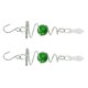 thumbnail image 1 of 2Pcs Gazing Ball Spiral Tail Wind Spinner Stabilizer Stainless Steel Spiral Wind Chimes for Outside Green, 1 of 5