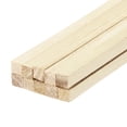 thumbnail image 1 of Palitos de madera cuadrados, 10"x0.5"x0.5" varilla sin terminar de madera dura, palitos de artesanía para manualidades DIY, 10 piezas, 1 of 5