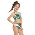 thumbnail image 5 of Fesfesfes Parent-Child Ruffles Ladies Split Two Piece Swimsuit High Waist Top Tie Swimwear Bikini Set, 5 of 7