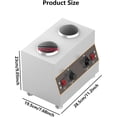 thumbnail image 4 of INTSUPERMAI Electric Sauce Warmer 2 Bottles Chocolate Sauce Heater, 4 of 7