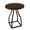 Black/Brown, variant on HomePop Lindsay Modern Wood & Metal Round Accent End Table, Black/Whitewash