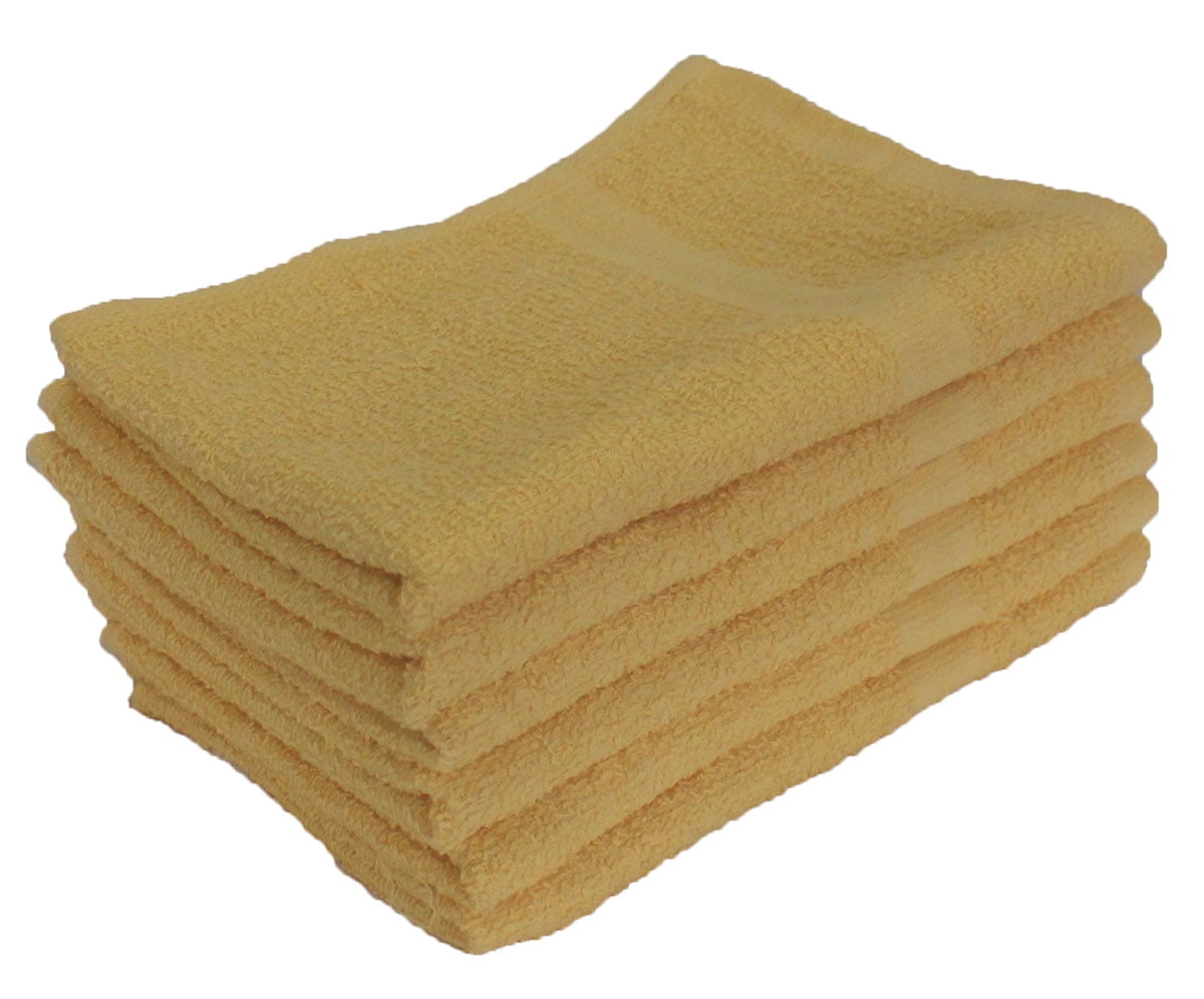 1 dozen 12 pieces new 16x27 blue stripe hand towels 3# per dozen heavy duty