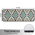 thumbnail image 5 of Kitchen Rugs Sets Of 2,Brown Triangular Geometric Pattern Anti Fatigue Kitchen Mat Rugs Non Slip Washable,Decorative Kitchen Floor Mats for Kitchen,Sink,Laundry,17"x47"+17"x47", 5 of 5