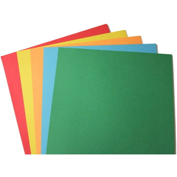 24lb Bond Assorted Rainbow Brights Colored Paper - Letter Size 8 1/2" x 11" (100 Sheets)