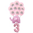 thumbnail image 3 of Decoración de fiesta de cumpleaños de elefante rosa, globo desechable, cubiertos, decoraciones para fiesta de cumpleaños, suministro de decoración para Baby Shower, regalo, 3 of 5
