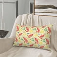 thumbnail image 4 of Plush Throw Pillow Covers, Shrimp Lemons Yellow Pillow Cases with Invisible Zipper, Breathable Microfiber Pillow Cases Standard Size for Sleeping Bedroom Sofa Living Room 14x20, 4 of 5