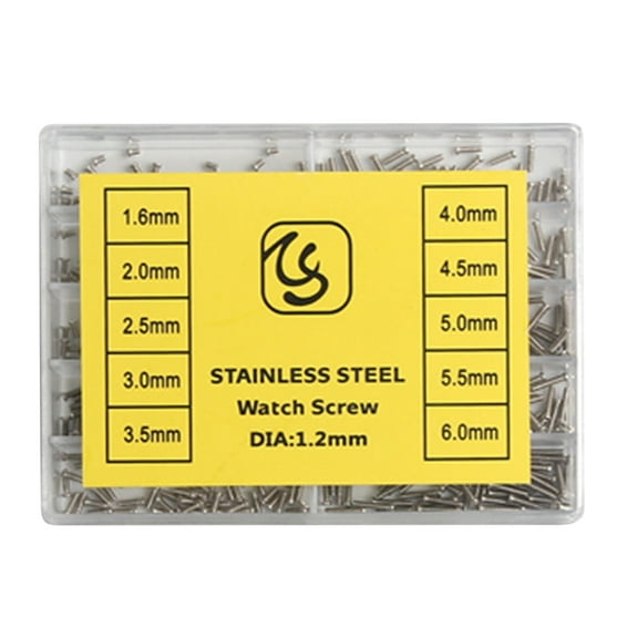 Watch Screws Replacement, Replacement Screw Tiny 500Pieces Watch Screw, Self Tapping Repair Electronic Screw Assortment Kit for Mobile Phones, Watches