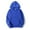 Blue, variant on Lejafay Men's Casual Hooded Sweatshirt Long Sleeves Drawstring Plain Hoodie Pullover Black S