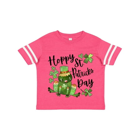 

Inktastic Hoppy St. Patrick s Day Cute Frog with Clover Gift Toddler Boy or Toddler Girl T-Shirt