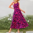 thumbnail image 2 of IWEMEK Women Dresses Summer Casual V Neck Maxi Dress Sleeveless A Line Sundress for Ladies Floral Vacation Dress 2025, 2 of 7