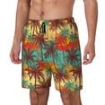 thumbnail image 1 of Fotbe Colorful Hawaii Palms Traje de Baño para Hombre – Shorts de Natación de Secado Rápido con Forro y Bolsillos-Small, 1 of 6