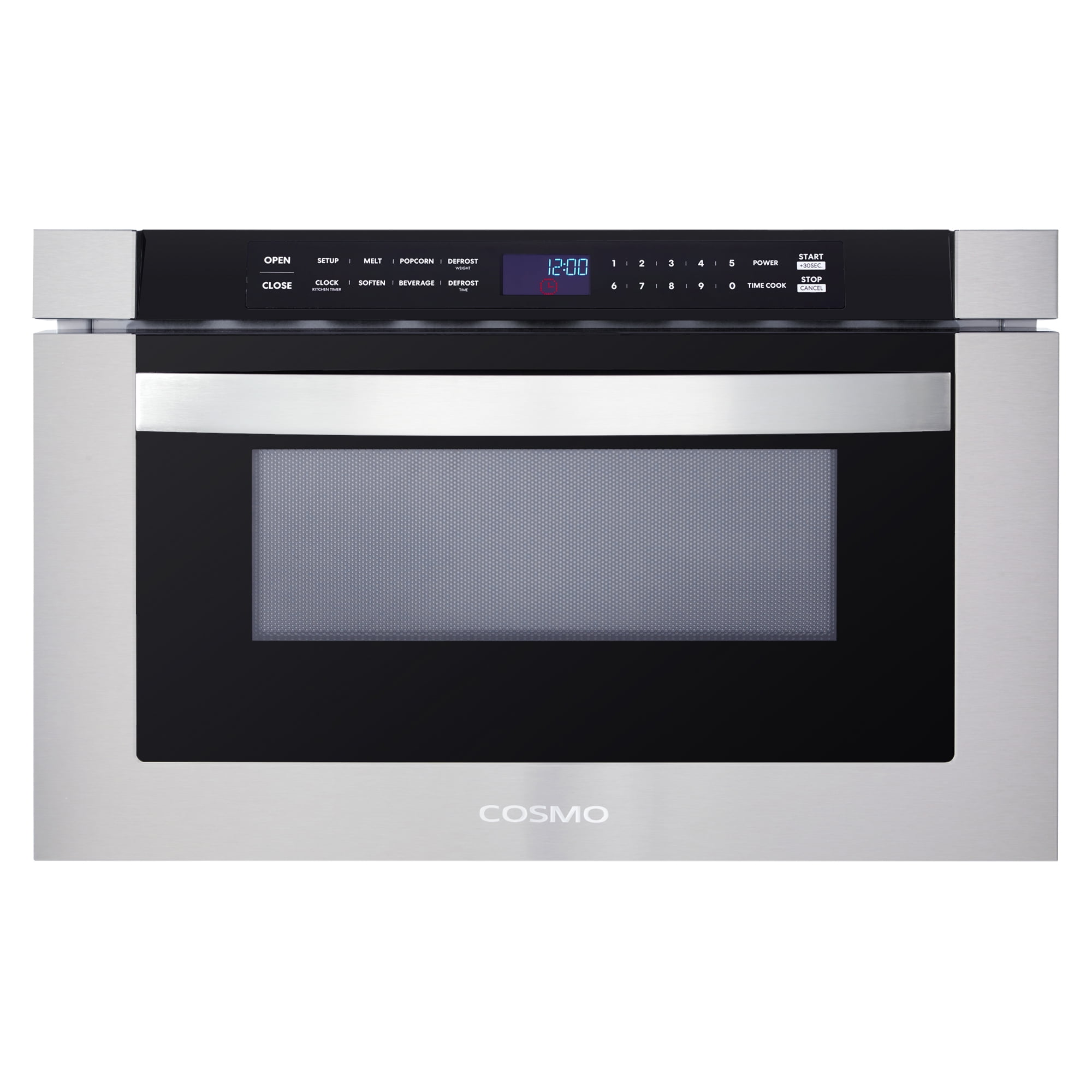 Cosmo 5 Piece Kitchen Appliance Package With 30" Electric Cooktop 24" Built-in Fully Integrated Dishwasher 24" Single Electric Wall Oven 30" Over-the-range Microwave & French Door Refrigerator