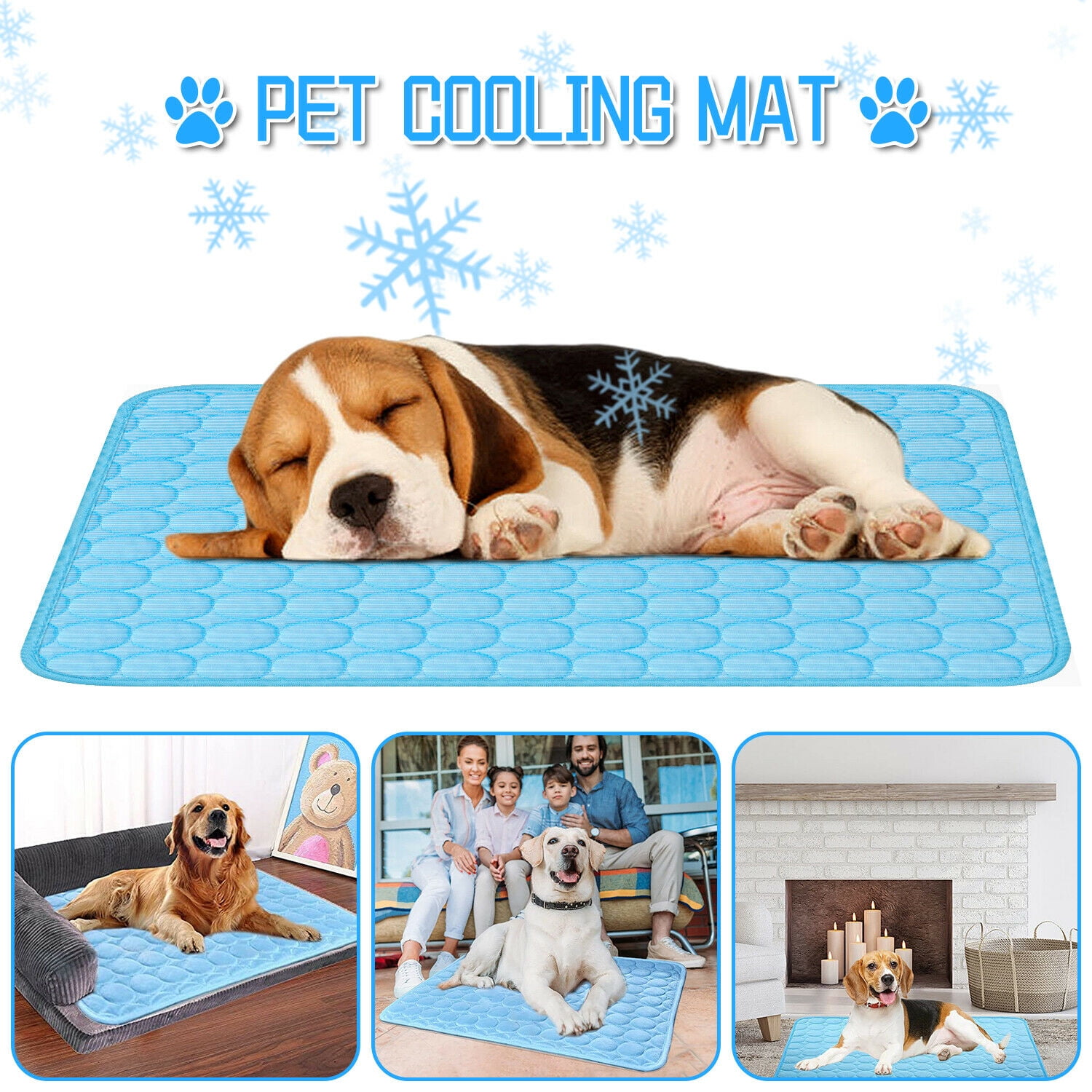 Dog Cooling Mat for Dog Bed, Dog Kennel, and Dog Crate Cooling Pad