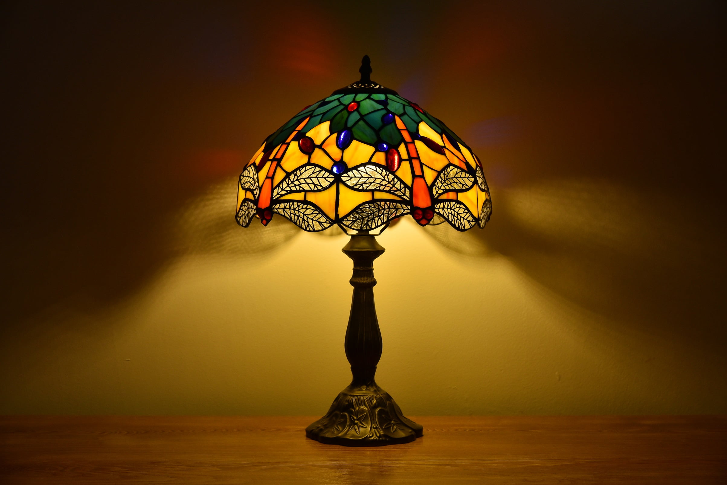 Tiffany Style Desk Lamp Table Bedside LED Lamp Bedroom