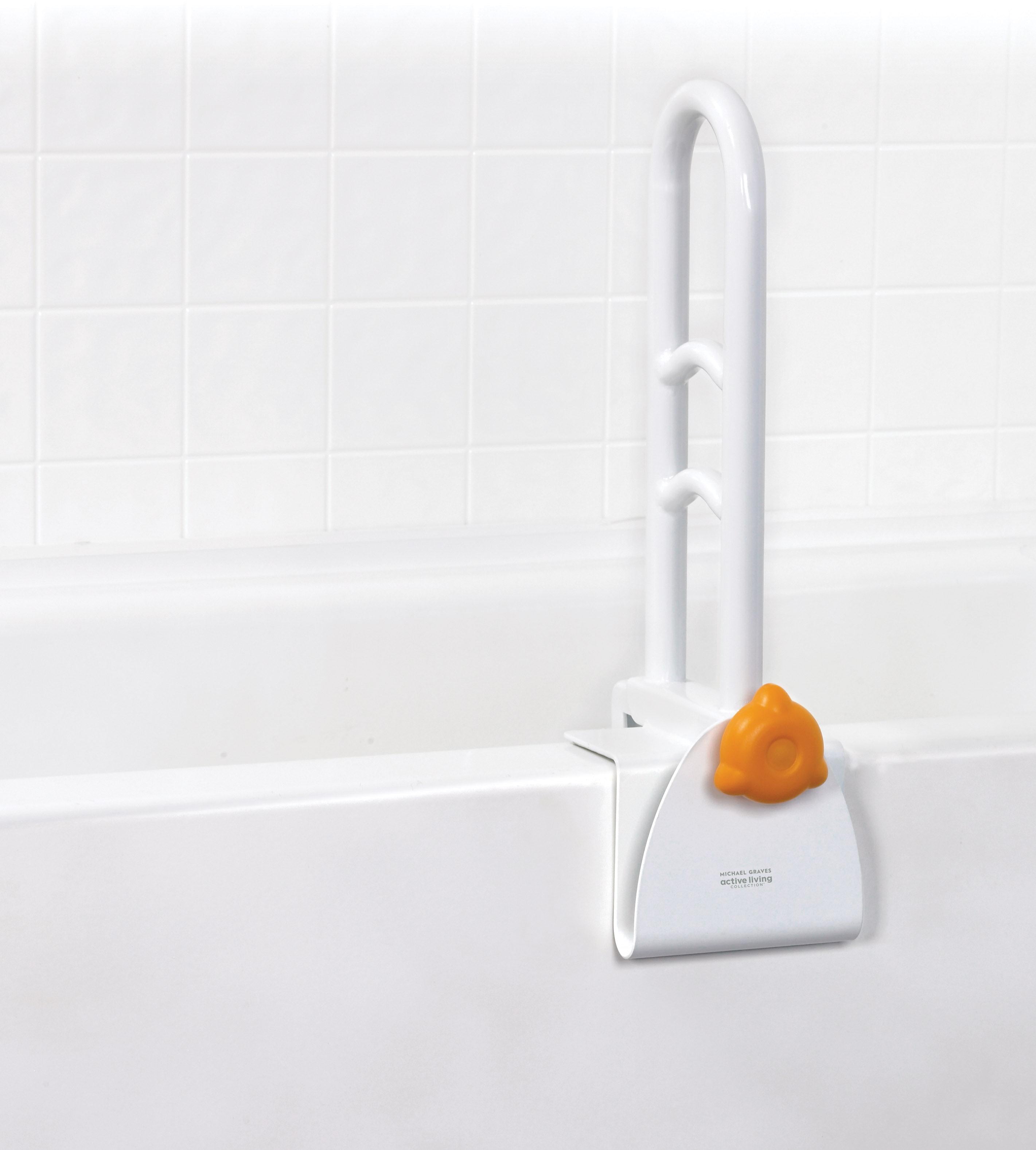 Michael Graves Clamp On Tub RailStyleRail Perpendicular with Bathtub