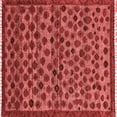 thumbnail image 1 of Ahgly Company Indoor Square Abstract Red Modern Area Rugs, 3' Square, 1 of 4