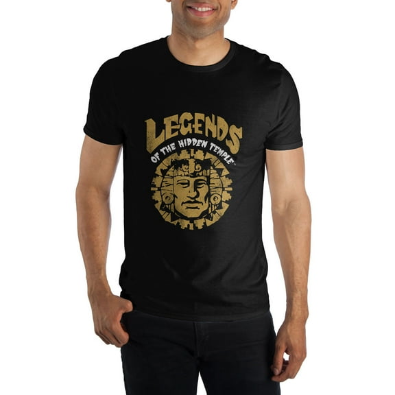 Legends Of The Hidden Temple Game Show Men's Black T-Shirt Tee Shirt-Medium