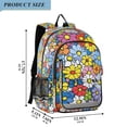 thumbnail image 2 of FORMRS Unisex School Backpack 17" Student Travel Bag with Laptop Compartment, Floral Fiesta, 2 of 7