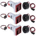 thumbnail image 1 of 3pcs 3 in 1 60-500V 0-100A AC Digital Ammeter Voltmeter, LED Display Voltage Detector Current Tester Gauge, 1 of 5
