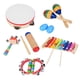 thumbnail image 3 of Instrumentos musicales para niños pequeños, 13 piezas, instrumentos de percusión de madera para niños, educación preescolar, 3 of 8