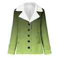 thumbnail image 5 of Winter Warm Zip Up Jackets for Womens Fashion Plus Size Composite Plush Button Lapels Jacket Outwear Coat Gifts for Womens, 5 of 6