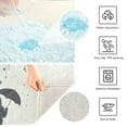 thumbnail image 3 of Yayeee Bath Rugs for Bathroom Floor Set of 2 Non Slip Fluffy Soft Absorbent Mat, Black Astronaut, 3 of 7