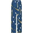thumbnail image 4 of PRIYAL Mens PJ Pajama Pants Colorful Tennis Rackets Balls Bottoms Lounge Pants Sleepwear, 4 of 5