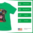 thumbnail image 4 of Tee Hunt My Favorite Breed is The One in Need Youth T-Shirt Dean Russo Dog Kids, Green, Large, 4 of 5